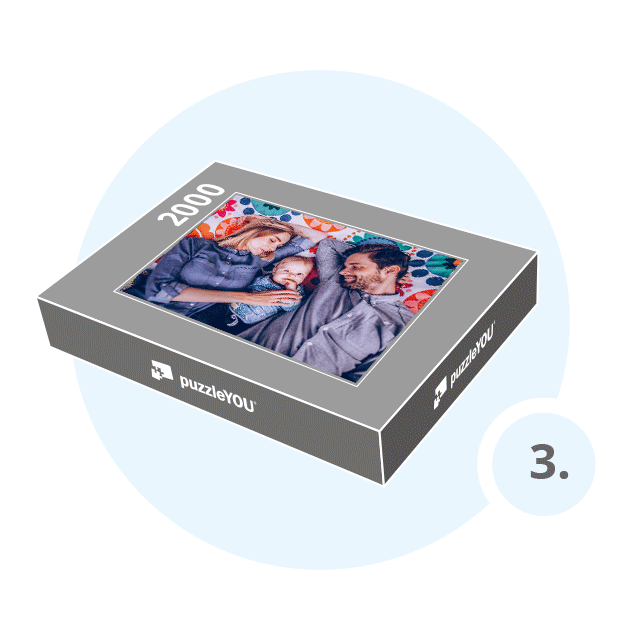 Schritt 3: Geschenk-Schachtel für dein Fotopuzzle wählen