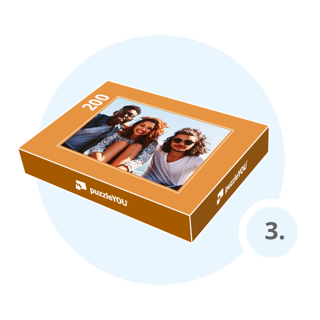 Schritt 3: Geschenk-Schachtel für dein Fotopuzzle wählen