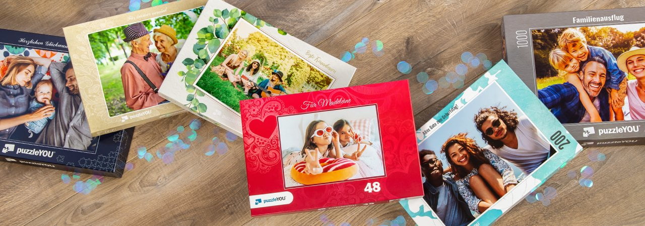 Puzzle-Schachtel für das Fotopuzzle