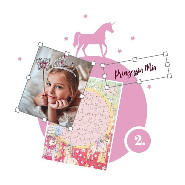Einhorn-Kinderpuzzle gestalten - Schritt 2