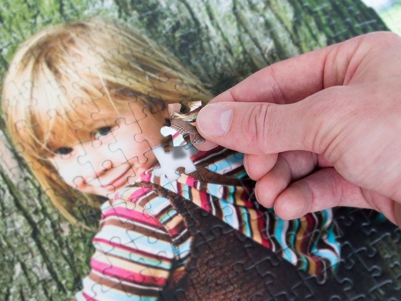 Technique de découpe pour le puzzle photo