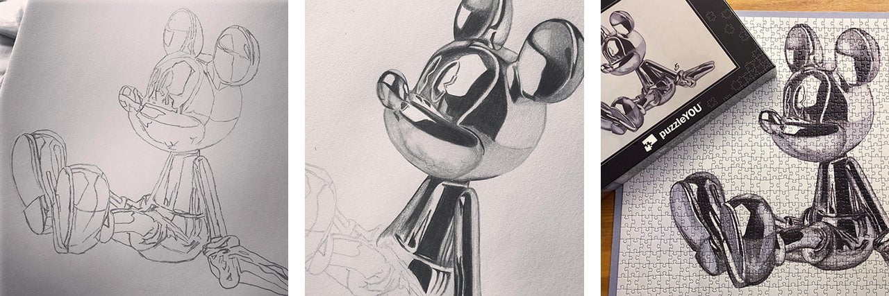 Fotopuzzle 1000 Teile mit Sarahs Zeichnung