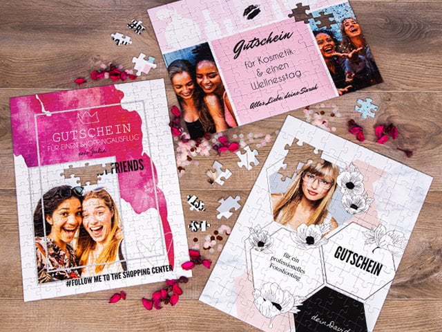Beautygutschein als Puzzle