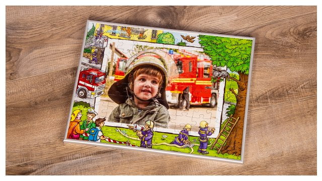 Puzzle-Rahmen für Feuerwehr-Kinderpuzzles