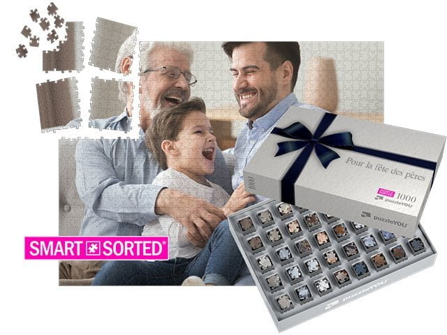 Boîte « Nœud cadeau bleu »