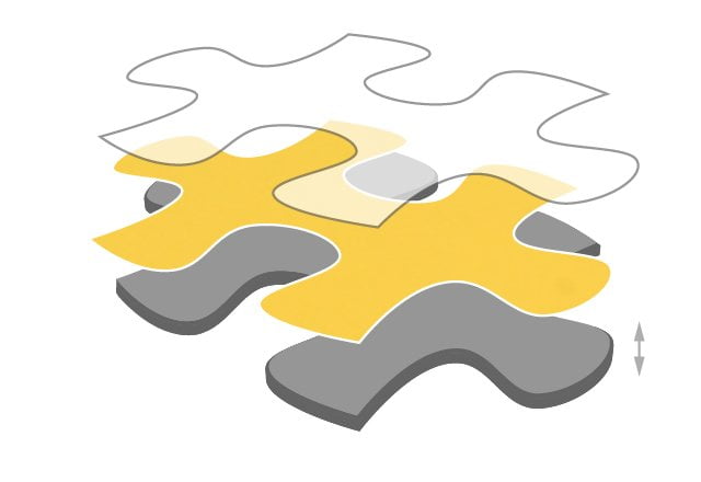 Die Puzzlepappe ist ca. 2,2 mm dick.