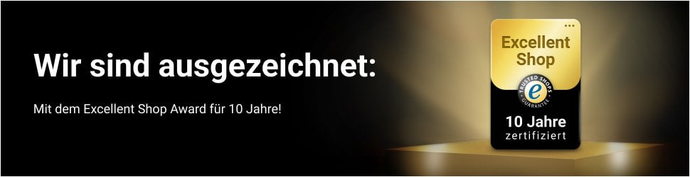Excellent Shop Award: 10 Jahre zertifiziert