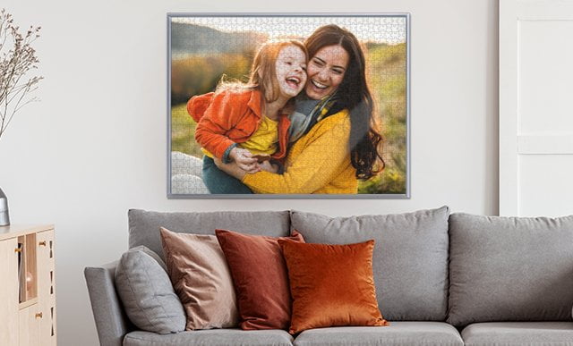 Cadre pour puzzle fête des mères