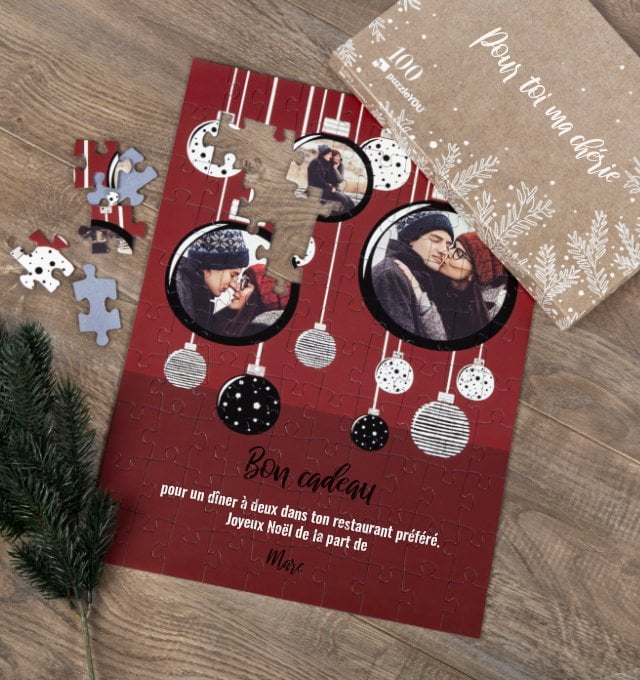 Un bon cadeau sur puzzle