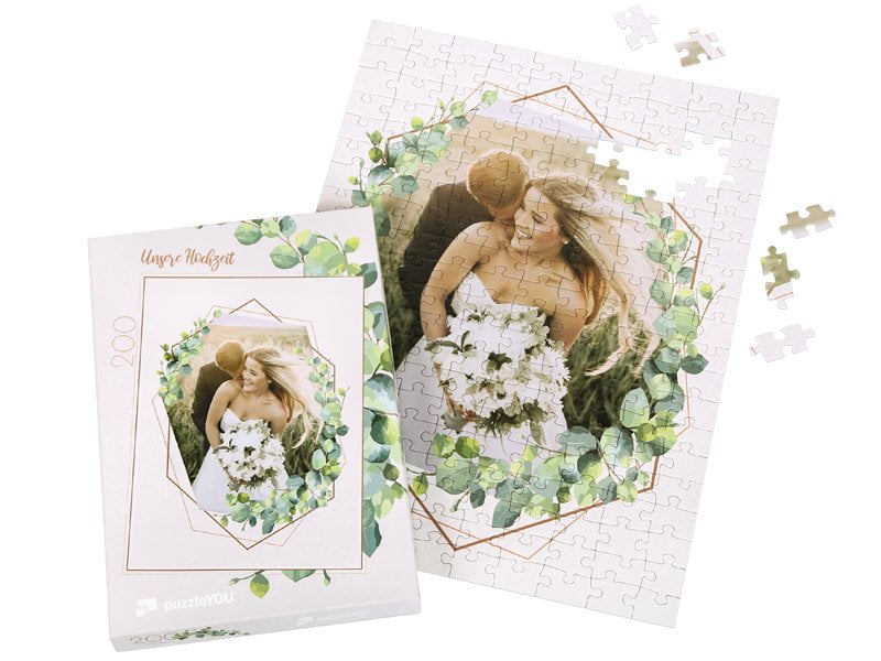 Schachtel 200 Teile Puzzle Hochzeit