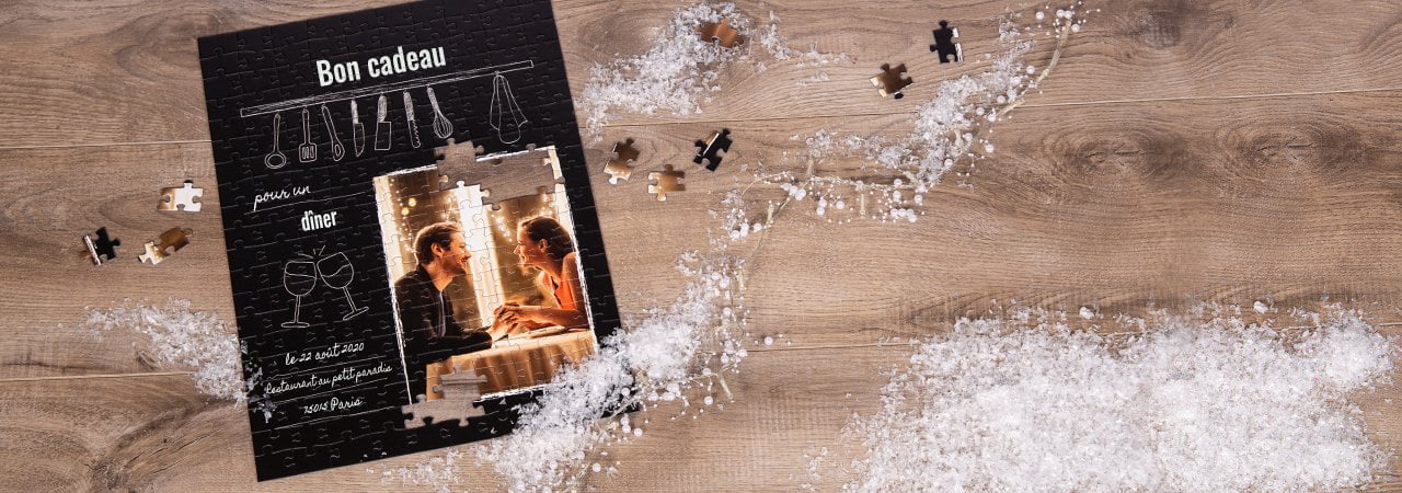 Puzzle bon cadeau - restaurant